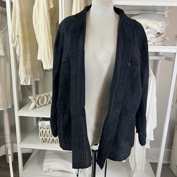 CJ Banks plus sz. 2X  black shacket, jacket, shirt, layering professsional 1649 - Picture 7 of 9